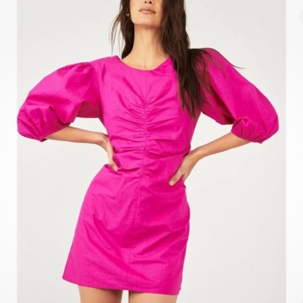 Free People Hope Mini Dress XS Fushia Fantastic